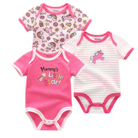 Baby's triangle Romper Summer Short Sleeve Top