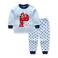 Children's clothing spring and autumn style Korean children's underwear set shoulder buckle cotton autumn clothes long pants