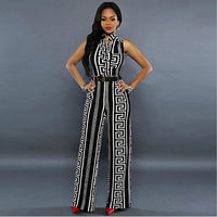 Loose Slim Casual Jumpsuit Print