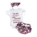 Three-piece short sleeve colorful stretch turban