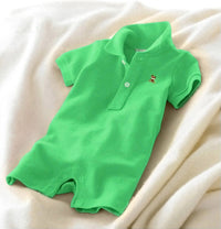 POLO lapel baby one-piece romper