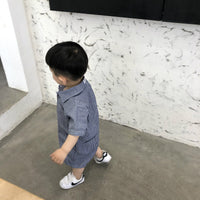 Infant Children's Summer Crawling Clothes For Boys And Thin Denim Onesies