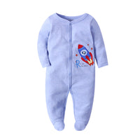 Baby cotton print jumpsuit