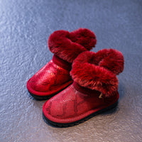 Short boots girl snow boots