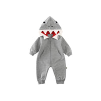 Cartoon shark hooded robes