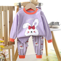 Children's Suit Pure Cotton Long Johns Top & Bottom Baby Clothes Warm