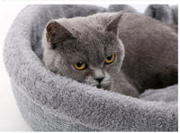 Soft Plush Heart Shaped Cat Bed With Pillow