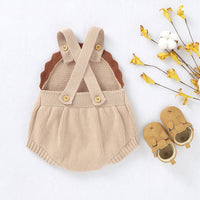 Girls knitted lace romper