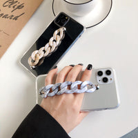 Wrist chain transparent phone case