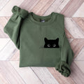 Women's Retro Casual Printed Crew Neck Sweatshirt