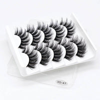 Hand-made thick and long natural false eyelashes