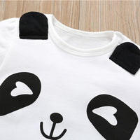 Boy summer panda print jumpsuit
