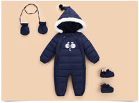 Down Cotton Baby Rompers Winter Thick Boys Costume Girls Warm Infant Snowsuit Kid Jumpsuit Children Outerwear Baby Wear 0-18m