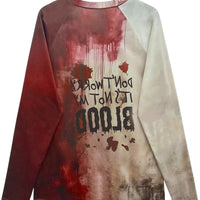 Women's Long-sleeve Printed Crew-neck Top