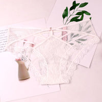 Non-marking Lace Feminine Breathable Strap Mid-Waist Girl Briefs