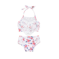 Printed camisole two-piece suit