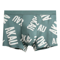 Men's Cotton Summer Breathable Letter Youth Cool Boxers