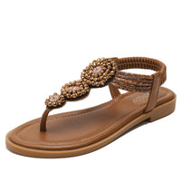 Bohemian Roman Flat Seaside Holiday Sandals