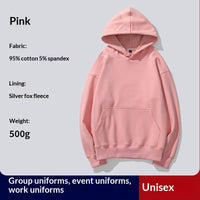 Hooded Hoodie Custom PrintedFor Women With Thickened Velvet