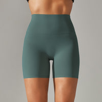 Solid Yoga Shorts With Double Sided Tight Fit