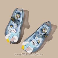 Fish Mouth Crystal Jelly Sandals