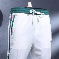 Ice Silk Breathable Stretch Slim-fitting Ankle-tied Skinny Sports Pants