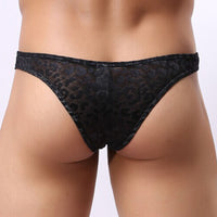 Men's Fashion Transparent Low Waist U Convex Pocket Shorts