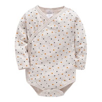 Romper Full Cardigan Monk Clothes Baby One-piece Romper Color Cotton Suit
