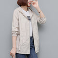 Casual Short Spring And Autumn Jacket Trench Coat
