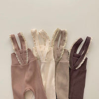 Trousers Girls Stretch Lace Suspenders Pit Strip