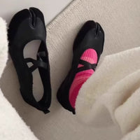 Split-toe Pig Hoof Shoes Mary Jane Ballet Style