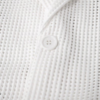 Mens Solid Color Loose Fit White Suit Casual Jacket