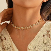 Colorful Rhinestone Choker  Personalized Gem Necklace  Custom Light Luxury Niche Design High-End Clavicle Chain
