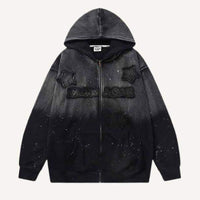 Men's Loose Casual Printed Hooded Sweatshirt