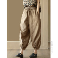Retro Solid-color Casual Pants Draping And Figure-flattering Carrot Pants