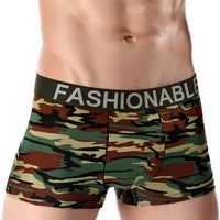 High-end Men's Cotton Camouflage Printing Boxer Briefs