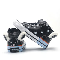 Fashion Plus Velvet High Top Leather Girls Shoes