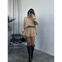 Women's All-matching Sweater Short Skirt Two-piece Suit