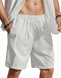 Cross-border Plus-size Cotton-Linen Casual Shorts