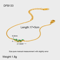 Full-Crystal Zircon Flower Stainless Steel Bracelet