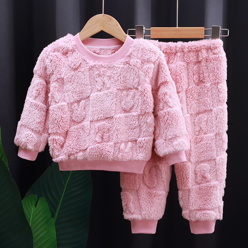 New Korean Style Girls' Solid Color Pajamas