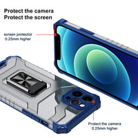 Mobile Phone Shell Square Three-dimensional Ring Anti-drop Shell Car Magnetic