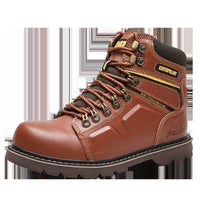 Men's Tough Guy Leather Boots Top Layer Cowhide