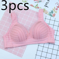 New Bra Cotton Bowl Thin Vest Style Middle-Aged And Elderly Adjustable Large Size Vest Style Big Cup Underwear Without Steel Ring