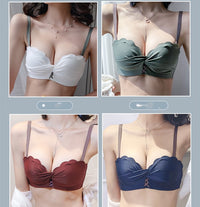 Passionate lingerie small chest gathered without steel ring