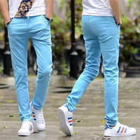 Fashion Trend Men's Solid Color Casual Pants Men's Straight Trousers