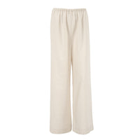 Stylish Wide-leg Cotton And Linen Pants For Women