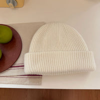 Women's Double-layer Wool Flanging Woolen Cap