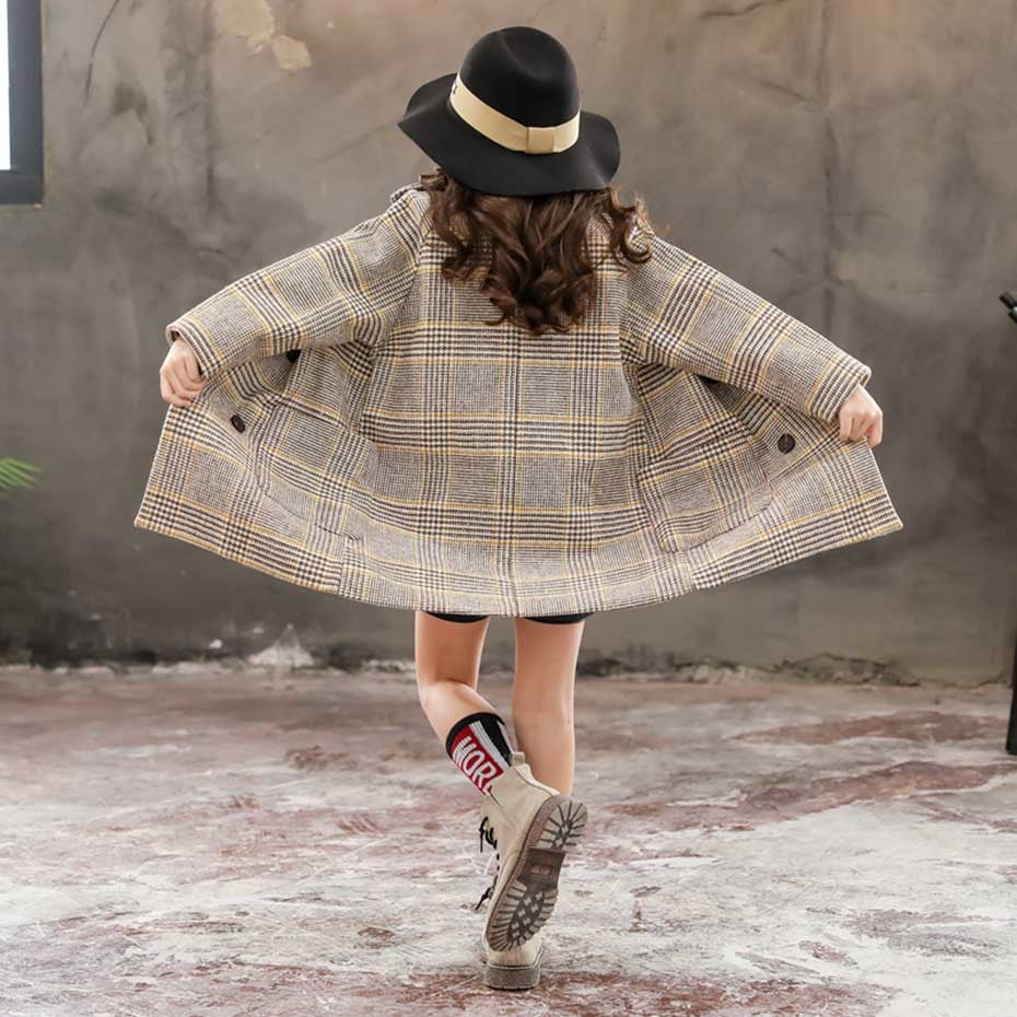 Girls woolen coat