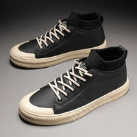 Lace-up breathable low heel shoes men's shoes